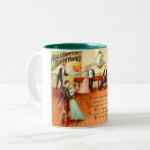 Halloween Greetings Dansans Tweekleurige Koffiemok (Voorkant links)