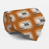 Halloween Greetings - Dolomedes tenebrosus Spider Stropdas (Opgerold)