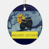  Halloween Greetings, eigenaar van Tree w Moon Keramisch Ornament (Links)