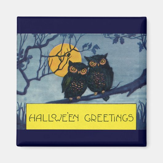 Halloween Greetings, eigenaar van Tree w Moon Magneet (Voorkant)