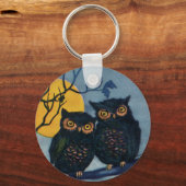  Halloween Greetings, eigenaar van Tree w Moon Sleutelhanger (Achterkant)