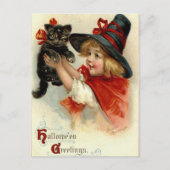 Halloween Greetings - Frances Brundage Briefkaart (Voorkant)