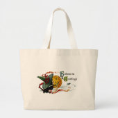 Halloween Greetings Grote Tote Bag (Voorkant)