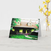 Halloween Greetings Kaart (Gele Bloem)