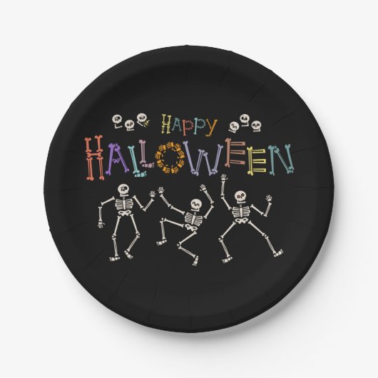 Halloween Greetings Papieren Bordje (Voorkant)