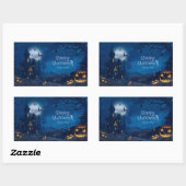 Halloween Greetings Rechthoekige Sticker (Vel)