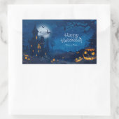 Halloween Greetings Rechthoekige Sticker (Tas)