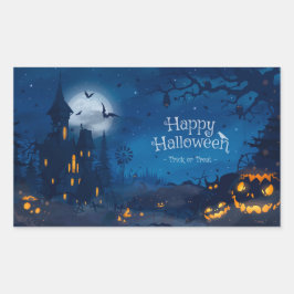 Halloween Greetings Rechthoekige Sticker