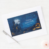 Halloween Greetings Rechthoekige Sticker (Envelop)