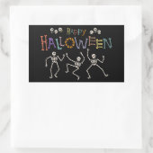 Halloween Greetings Rechthoekige Sticker (Tas)