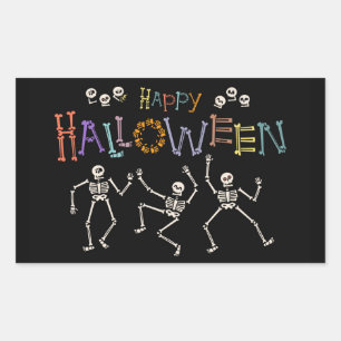 Halloween Greetings Rechthoekige Sticker