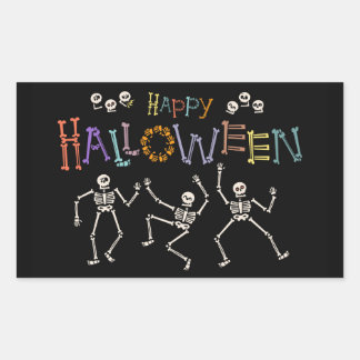 Halloween Greetings Rechthoekige Sticker