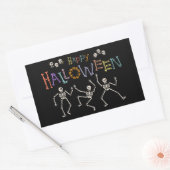Halloween Greetings Rechthoekige Sticker (Envelop)