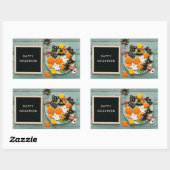 Halloween Greetings Rechthoekige Sticker (Vel)