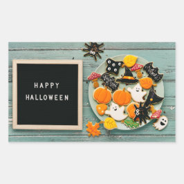 Halloween Greetings Rechthoekige Sticker