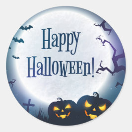 Halloween Greetings Ronde Sticker