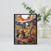 Halloween Greetings, Scarecrow and Friends Briefkaart (Staand voorkant)