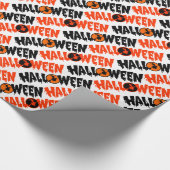 Halloween Greetings Spooky Witch Cadeaupapier (Hoek)