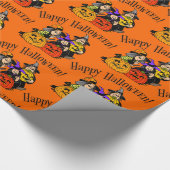 Halloween Greetings Spooky Witch Cadeaupapier (Hoek)