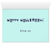 Halloween Greetings uit Newtown, Powys, Wales (Binenzijde Horizontaal (Onderkant))