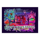 Halloween Greetings uit Newtown, Powys, Wales (Voorkant Horizontaal)