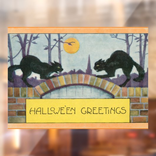 Halloween Greetings Window Cling Raamsticker (Vel 2)