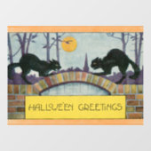 Halloween Greetings Window Cling Raamsticker (Vel)