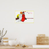 Halloween Greetings Witch Poster (Keuken)
