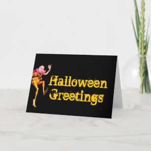 Halloween Greetings Woodland Elf Kaart