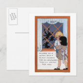 Halloween GreetingSpiders bij het Venster Briefkaart (Voorkant / Achterkant)