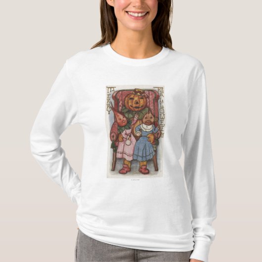 Halloween GreetingTurnip Head T-shirt (Voorkant)