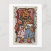 Halloween GreetingTurnip-hoofden Briefkaart (Voorkant)