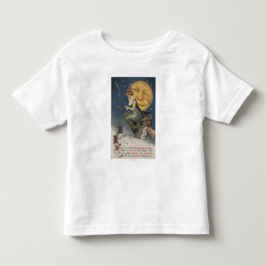 Halloween GreetingWitch in Flight Kinder Shirts (Voorkant)