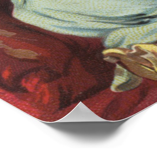 Halloween GreetingWitch van het Venster Poster (Hoek)