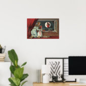 Halloween GreetingWitch van het Venster Poster (Thuiskantoor)