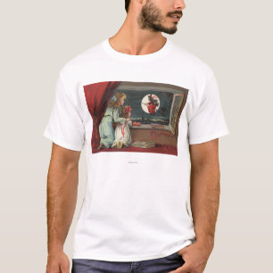 Halloween GreetingWitch van het Venster T-shirt