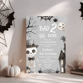 Halloween Grey Bad Two De Botten 2e Verjaardag Kaart