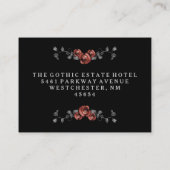 Halloween Grey & Black Matching Recovery Card Informatiekaartje (Achterkant)