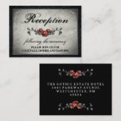 Halloween Grey & Black Matching Recovery Card Informatiekaartje (Voorkant / Achterkant)