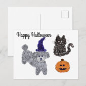 Halloween Grey Podle #1 Briefkaart (Voorkant / Achterkant)