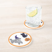 Halloween Grey Podle #2-2 Onderzetter (Zijkant)