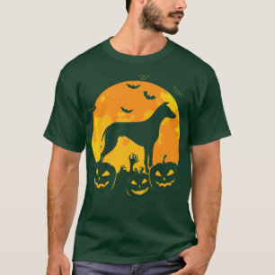 Halloween Greyhound Jack O Lantern Hond Puppy Pomp T-shirt