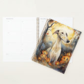 Halloween Greyhound met pompoenen eng Planner (Display)