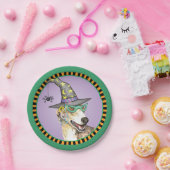 Halloween Greyhound Papieren Bordje (Feest)