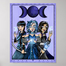 Halloween Griekse Mythologie Maan Godinnen Kunstpr Poster