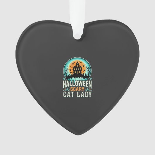 Halloween Griezeldame Huis Design_1 Ornament (voorkant)