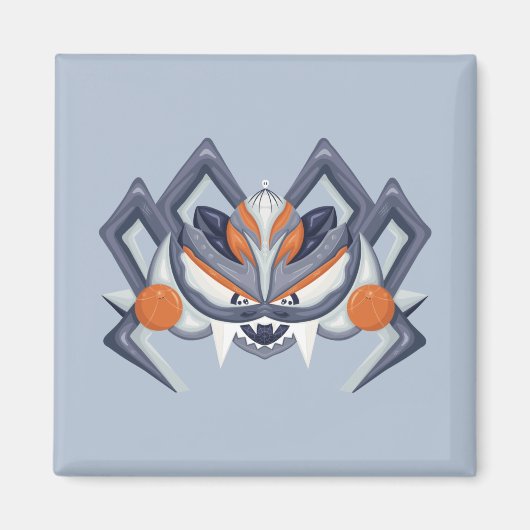 Halloween Griezeldier Spin / Koning van de Pompoen Magneet (Voorkant)