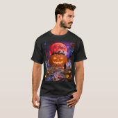 Halloween Griezeldonker Eclipse 2 Wandklok T-shirt (Voorkant volledig)