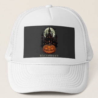 Halloween Griezeldorp Pompoenen Hoodie Trucker Pet