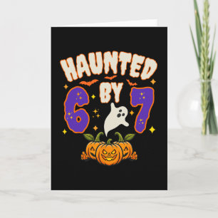 Halloween Griezelen 67 Nummer 67 Zes Zeven Meme Gr Kaart